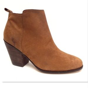 COLE HAAN Chestnut Brown Suede Leather Booties 11